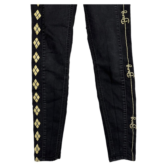 DC Comics Suicide Squad Harley Quinn Black Skinny Jeans Hot Topic Size 1 - Picture 4 of 14